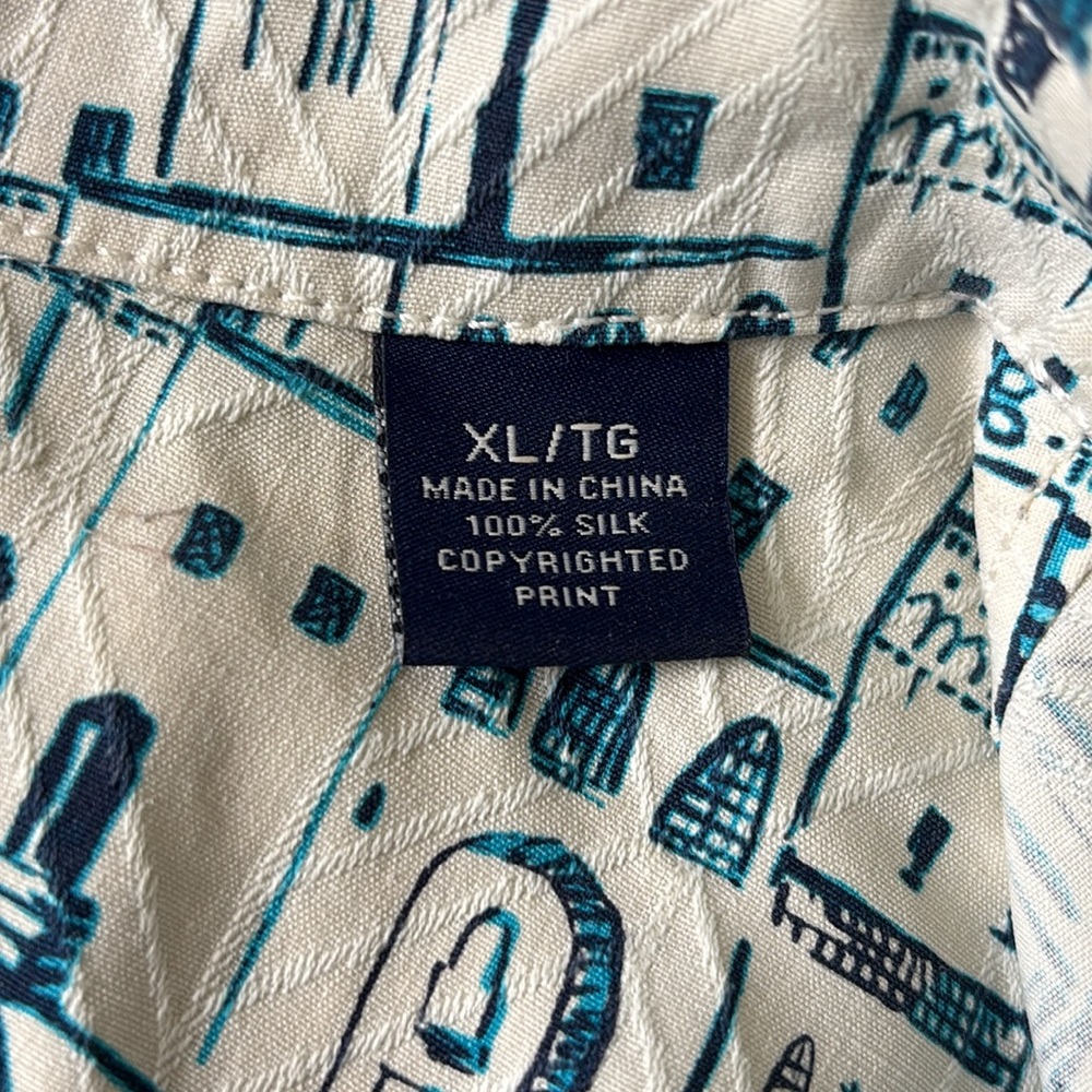Tommy Bahama Men's 100% Silk Button Up Vacation Shirt XL - Picture 9 of 12
